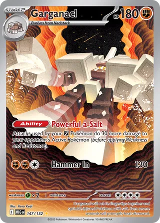 Garganacl 147/188 — Mega Evolution (English Pokémon TCG card)