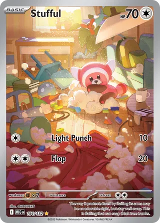 Stufful 154/188 — Mega Evolution (English Pokémon TCG card)