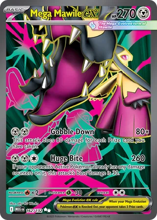 Mega Mawile ex 162/188 — Mega Evolution (English Pokémon TCG card)