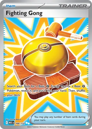 Fighting Gong 168/188 — Mega Evolution (English Pokémon TCG card)