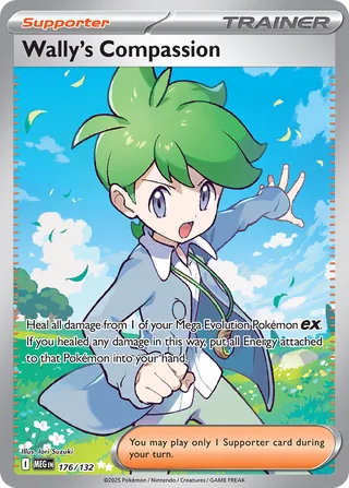 Wally's Compassion 176/188 — Mega Evolution (English Pokémon TCG card)