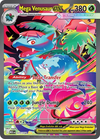 Mega Venusaur ex 177/188 — Mega Evolution (English Pokémon TCG card)
