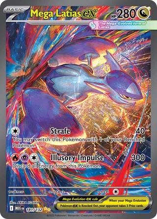 Mega Latias ex 181/188 — Mega Evolution (English Pokémon TCG card)