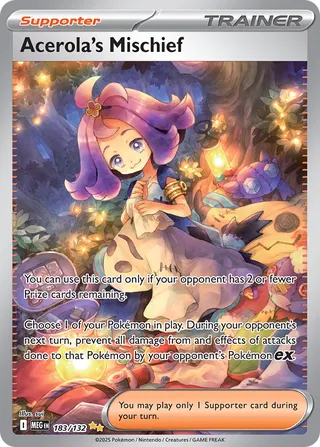 Acerola's Mischief 183/188 — Mega Evolution (English Pokémon TCG card)