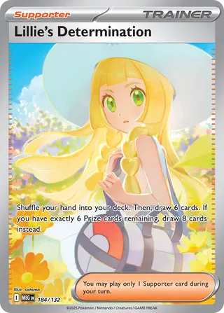 Lillie's Determination 184/188 — Mega Evolution (English Pokémon TCG card)
