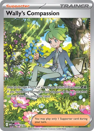 Wally's Compassion 186/188 — Mega Evolution (English Pokémon TCG card)