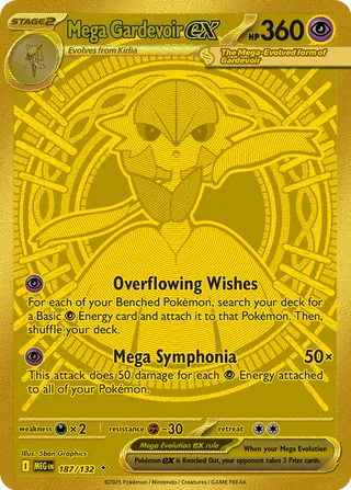 Mega Gardevoir ex 187/188 — Mega Evolution (English Pokémon TCG card)