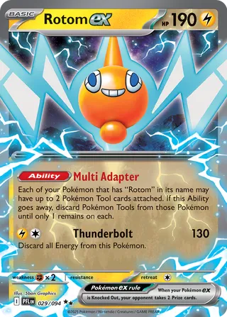 Rotom ex 029/130 — Phantasmal Flames (English Pokémon TCG card)