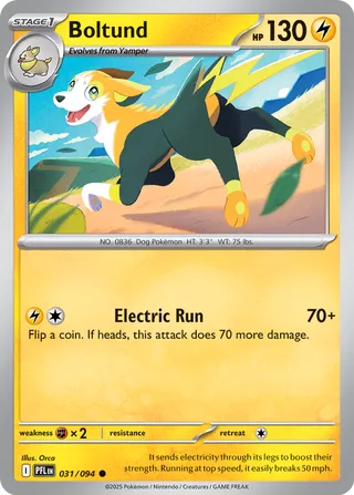 Boltund 031/130 — Phantasmal Flames (English Pokémon TCG card)