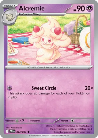 Alcremie 044/130 — Phantasmal Flames (English Pokémon TCG card)
