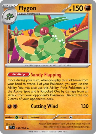 Flygon 053/130 — Phantasmal Flames (English Pokémon TCG card)