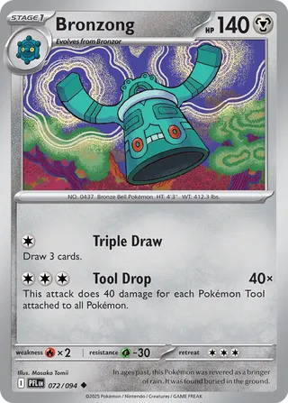 Bronzong 072/130 — Phantasmal Flames (English Pokémon TCG card)