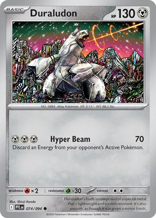Duraludon 074/130 — Phantasmal Flames (English Pokémon TCG card)