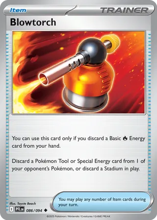Blowtorch 086/130 — Phantasmal Flames (English Pokémon TCG card)