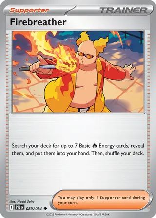 Firebreather 089/130 — Phantasmal Flames (English Pokémon TCG card)
