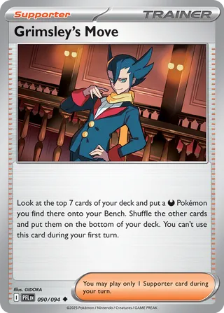 Grimsley's Move 090/130 — Phantasmal Flames (English Pokémon TCG card)