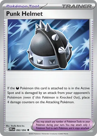 Punk Helmet 092/130 — Phantasmal Flames (English Pokémon TCG card)
