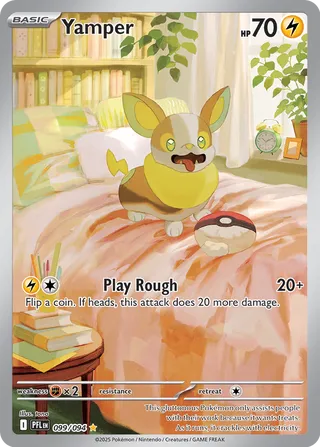 Yamper 099/130 — Phantasmal Flames (English Pokémon TCG card)
