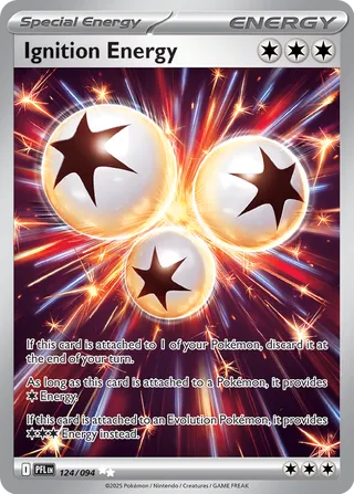 Ignition Energy 124/130 — Phantasmal Flames (English Pokémon TCG card)