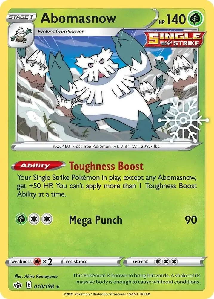 Abomasnow Holiday Calendar 010/319 — Miscellaneous Promos 3 (English Pokémon TCG card)