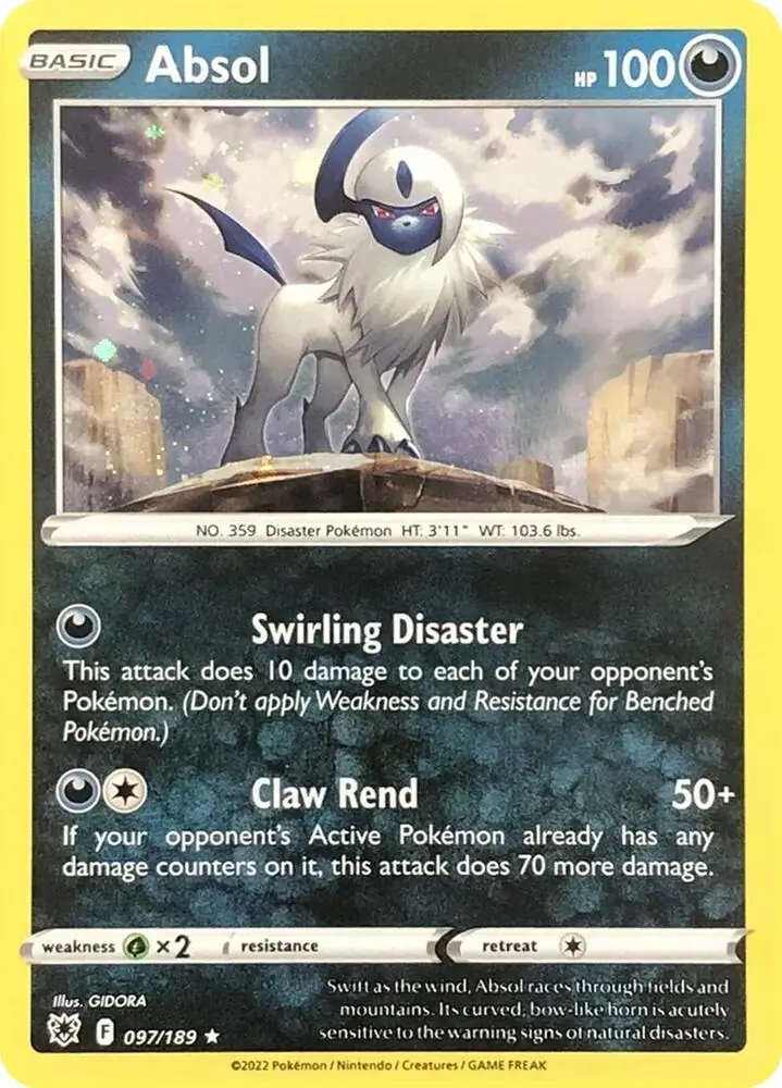 Absol Cosmos Holo 097/319 — Miscellaneous Promos 3 (English Pokémon TCG card)