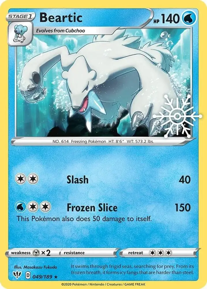 Beartic Holiday Calendar 049/319 — Miscellaneous Promos 3 (English Pokémon TCG card)