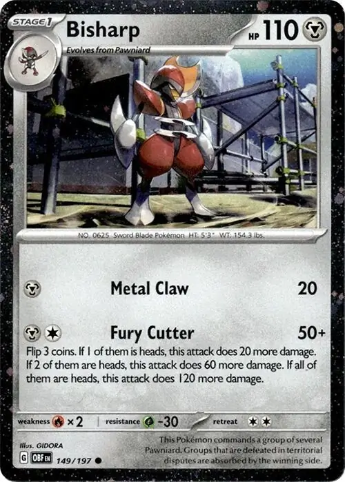 Bisharp Cosmos Holo 149/319 — Miscellaneous Promos 3 (English Pokémon TCG card)