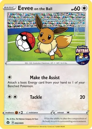 Eevee on the Ball 002/319 — Miscellaneous Promos 3 (English Pokémon TCG card)