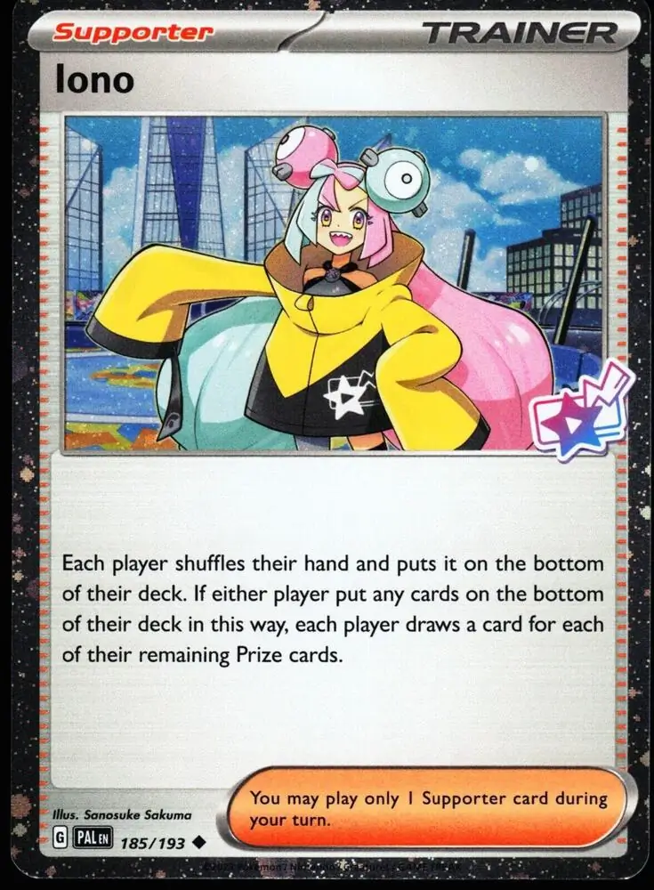 Iono Cosmos Holo 185/319 — Miscellaneous Promos 3 (English Pokémon TCG card)