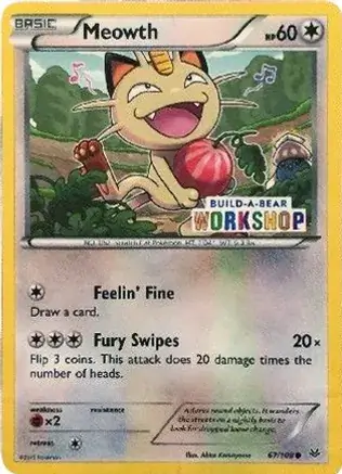 Meowth Build-A-Bear 067/319 — Miscellaneous Promos 3 (English Pokémon TCG card)