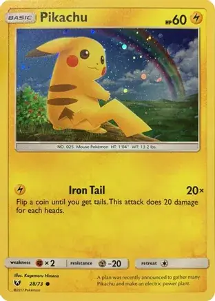 Pikachu Cracked Ice Holo 028/319 — Miscellaneous Promos 3 (English Pokémon TCG card)
