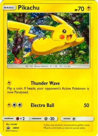 Pikachu General Mills SM04 — Miscellaneous Promos 3 (English Pokémon TCG card)