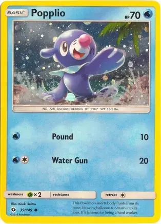 Popplio Cosmos Holo 039/319 — Miscellaneous Promos 3 (English Pokémon TCG card)