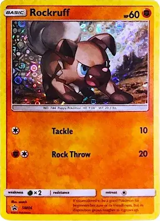 Rockruff General Mills SM06 — Miscellaneous Promos 3 (English Pokémon TCG card)