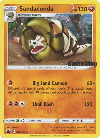 Sandaconda Gamestop 082/319 — Miscellaneous Promos 3 (English Pokémon TCG card)
