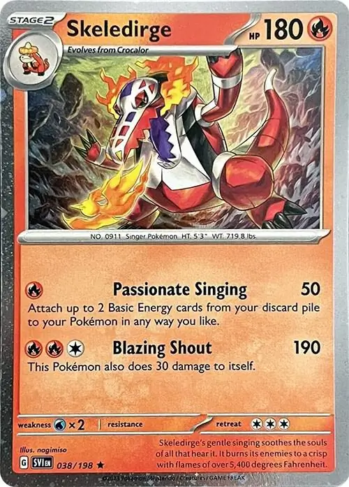 Skeledirge Cosmos Holo 038/319 — Miscellaneous Promos 3 (English Pokémon TCG card)
