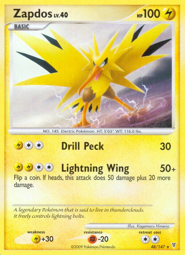 Zapdos 048/153 — Supreme Victors (Italian Pokémon TCG card)