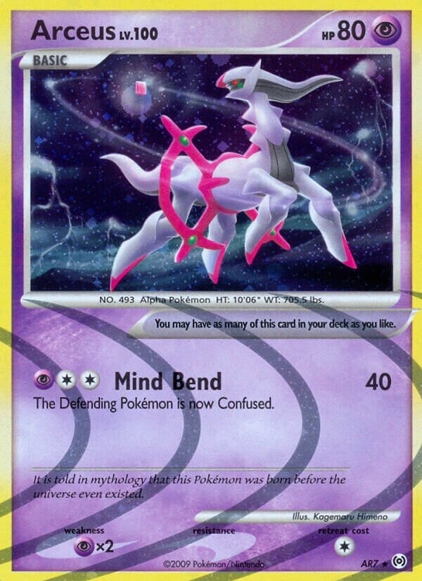 Arceus AR7 — Arceus (Italian Pokémon TCG card)