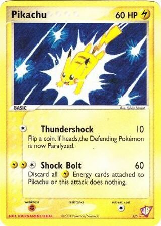 Pikachu 005/5 — Poké Card Creator Pack (English Pokémon TCG card)