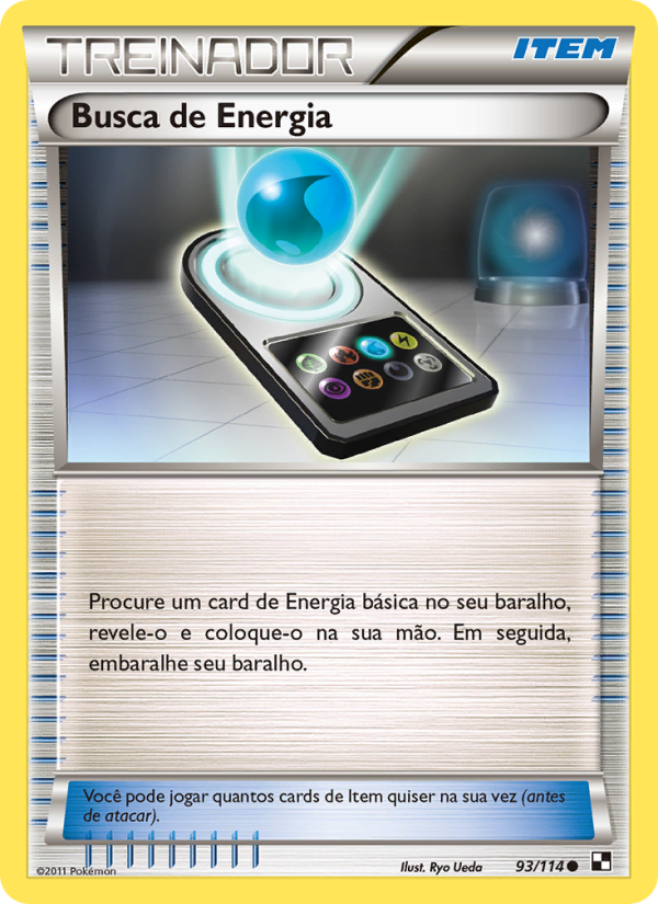 Busca de Energia 93 — Black & White (Portuguese Pokémon TCG card)