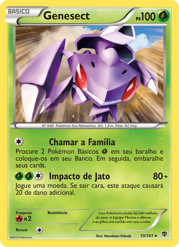 Genesect 10 — Explosão de Plasma (Portuguese Pokémon TCG card)