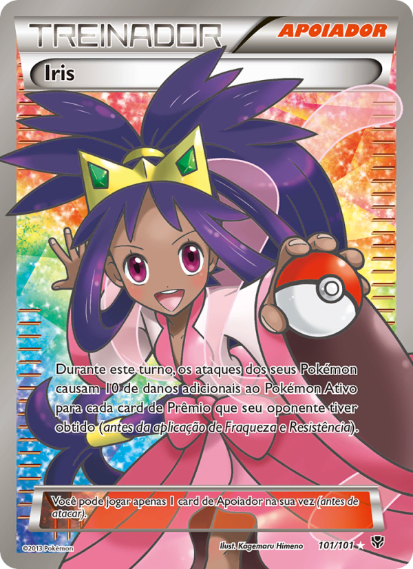 Iris 101 — Explosão de Plasma (Portuguese Pokémon TCG card)