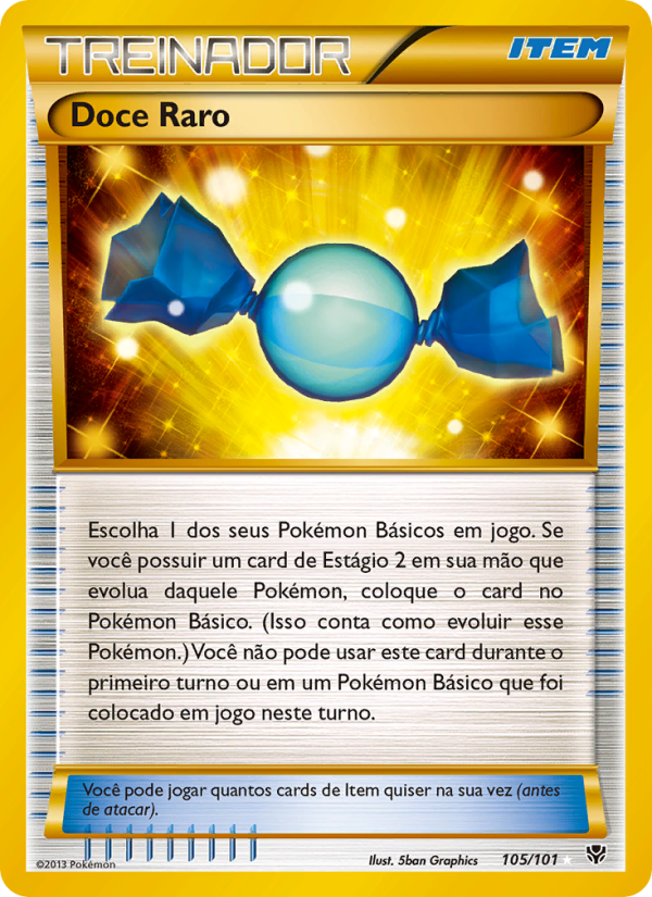 Doce Raro 105 — Explosão de Plasma (Portuguese Pokémon TCG card)
