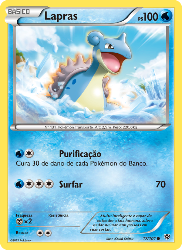 Lapras 17 — Explosão de Plasma (Portuguese Pokémon TCG card)