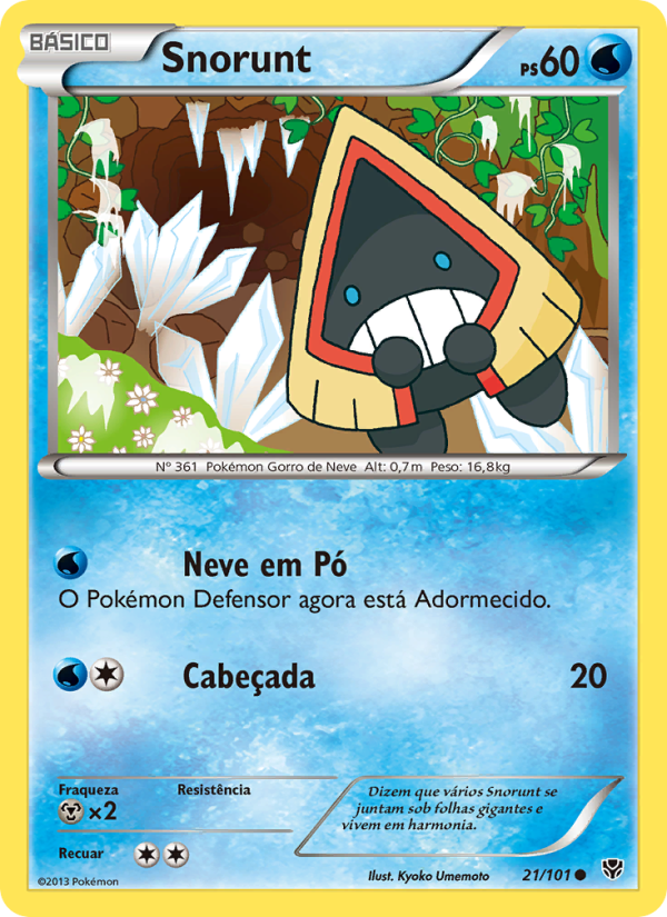 Snorunt 21 — Explosão de Plasma (Portuguese Pokémon TCG card)