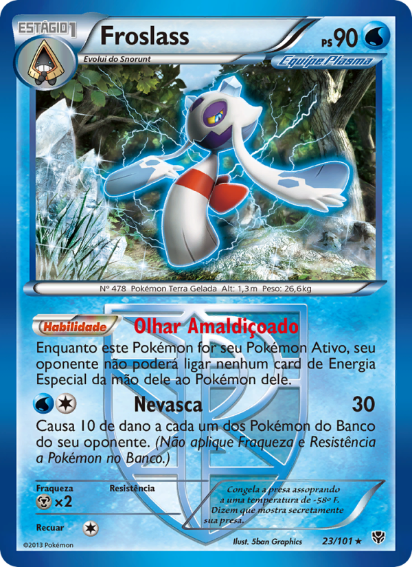 Froslass 23 — Plasma Blast (Portuguese Pokémon TCG card)