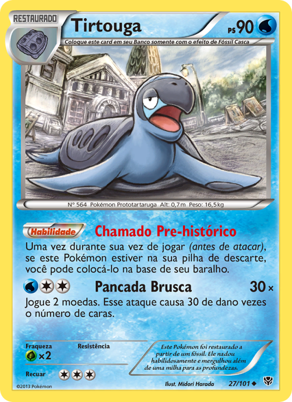 Tirtouga 27 — Explosão de Plasma (Portuguese Pokémon TCG card)