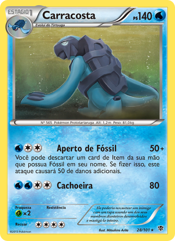 Carracosta 28 — Explosão de Plasma (Portuguese Pokémon TCG card)