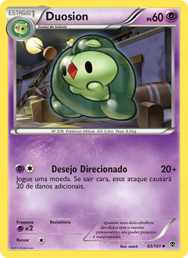 Duosion 43 — Explosão de Plasma (Portuguese Pokémon TCG card)