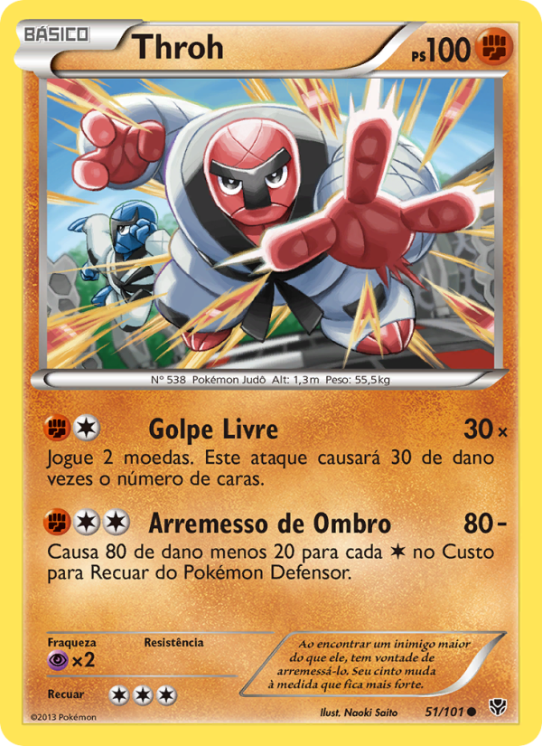 Throh 51 — Explosão de Plasma (Portuguese Pokémon TCG card)